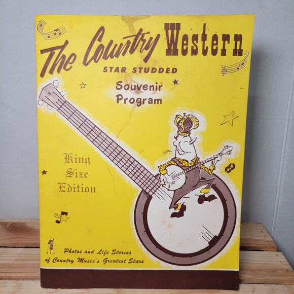 VINTAGE 1963-64 The Country Western Star Studded Souvenir Program KSE(Paperback) - Picture 1 of 7